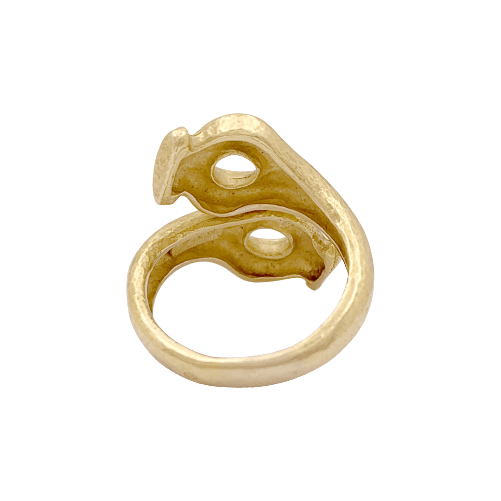 Bague Toi & Moi LALAOUNIS "Mesopotamia" en or jaune - Castafiore