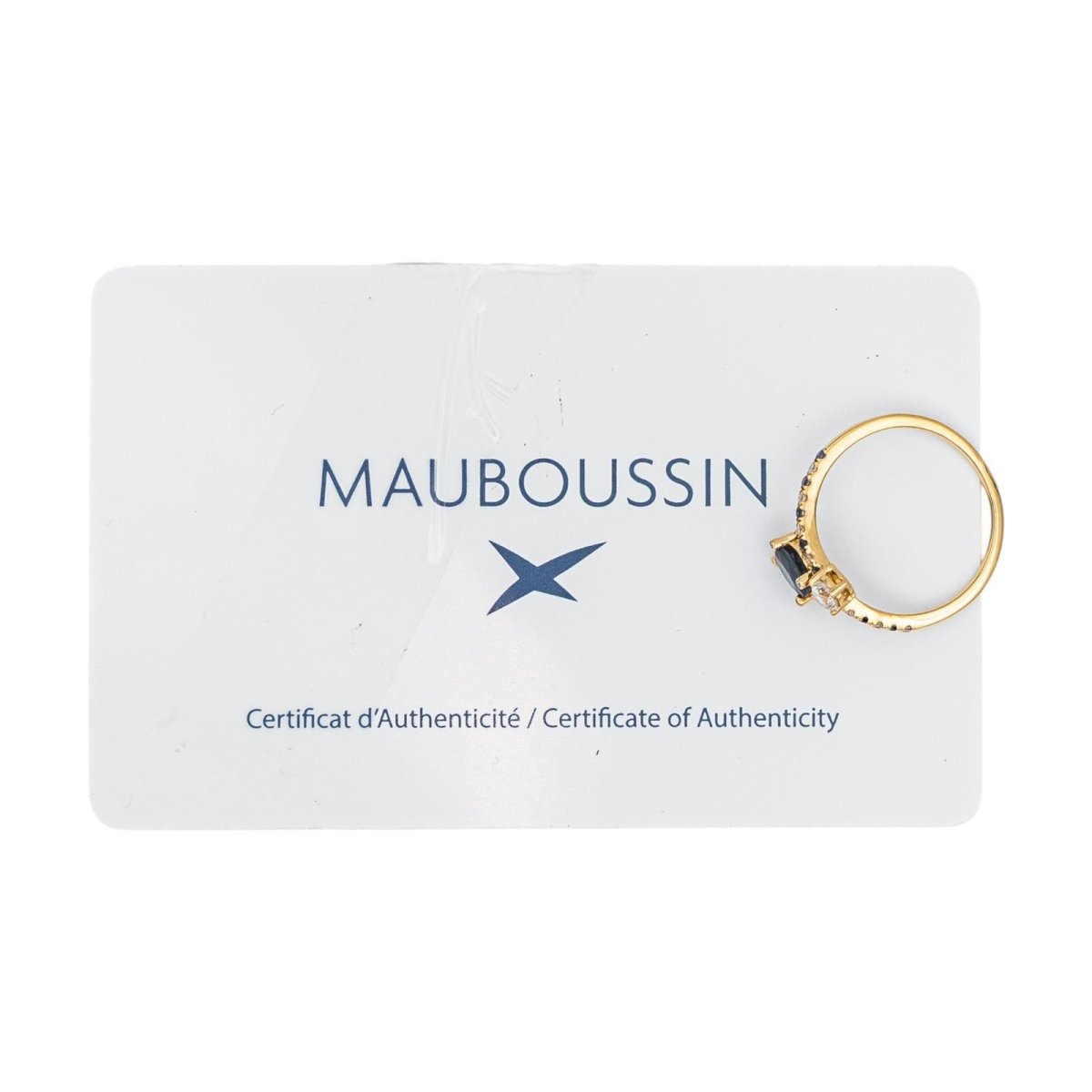 Bague Toi & Moi MAUBOUSSIN "Duo d'amour" en or jaune, saphir et diamants - Castafiore