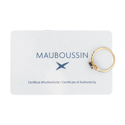 Bague Toi & Moi MAUBOUSSIN "Duo d'amour" en or jaune, saphir et diamants - Castafiore