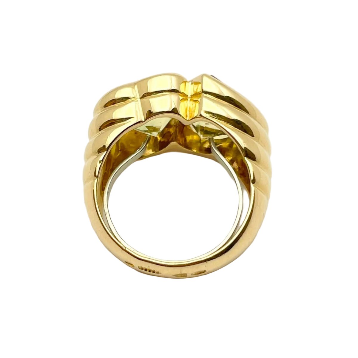 Bague Toi & Moi MILLER en or jaune et péridots - Castafiore