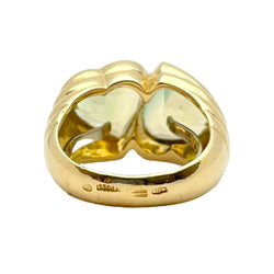 Bague Toi & Moi MILLER en or jaune et péridots - Castafiore
