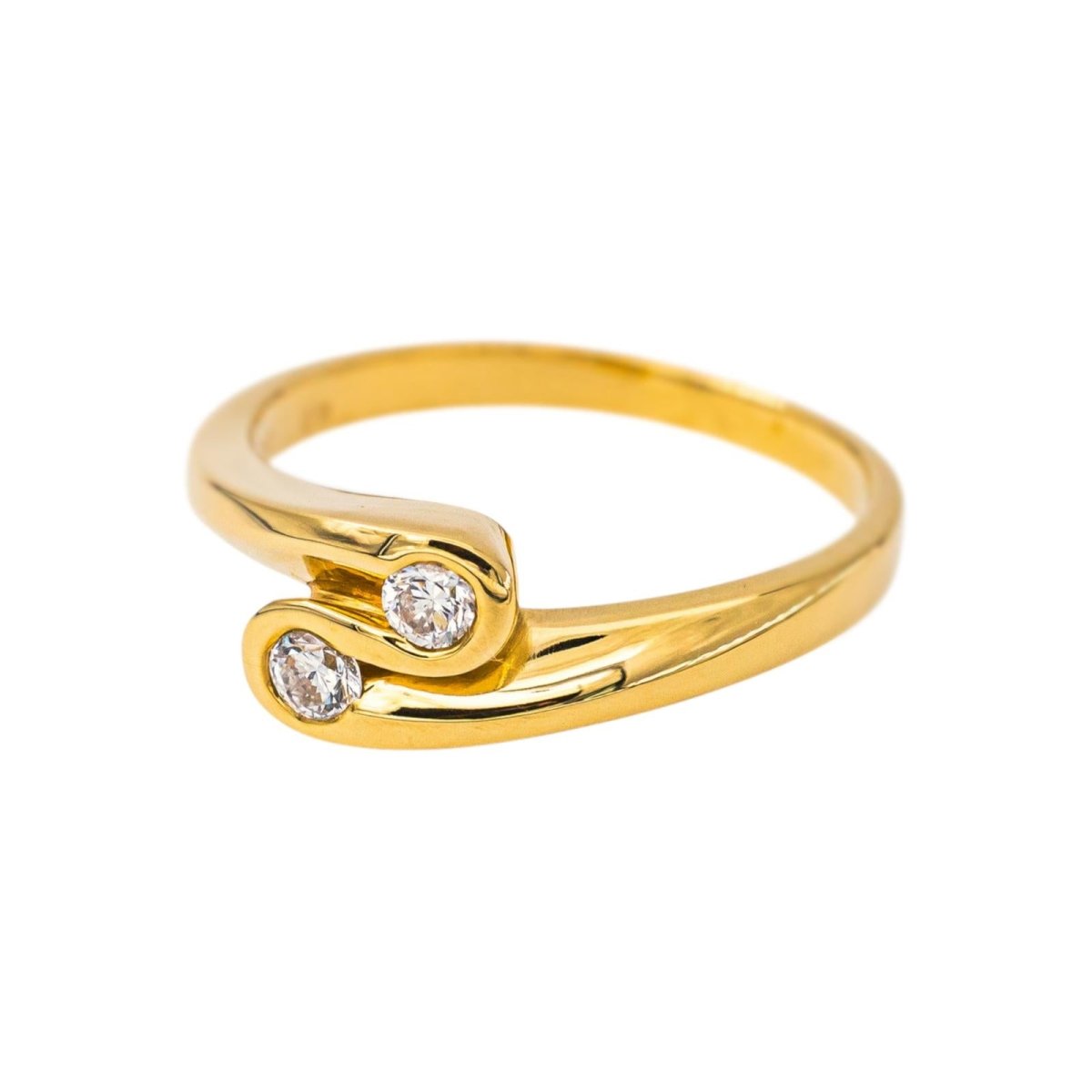 Bague Toi & Moi Or jaune Diamant - Castafiore