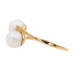 Bague Toi & Moi Or jaune Perle - Castafiore