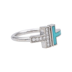 Tiffany & Co Ring T White gold diamond
