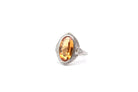 Bague topaze naturelle 7,03cts et diamants - Castafiore