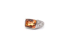 Bague topaze naturelle 8,24cts et diamants - Castafiore