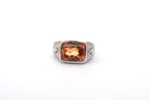 Bague topaze naturelle 8,24cts et diamants - Castafiore