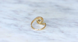 Bague Tourbillon Diamant Or Jaune et Platine - Castafiore