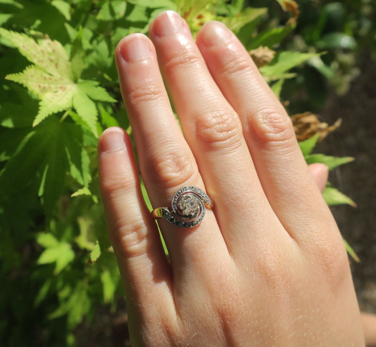 Bague Tourbillon diamants - Castafiore