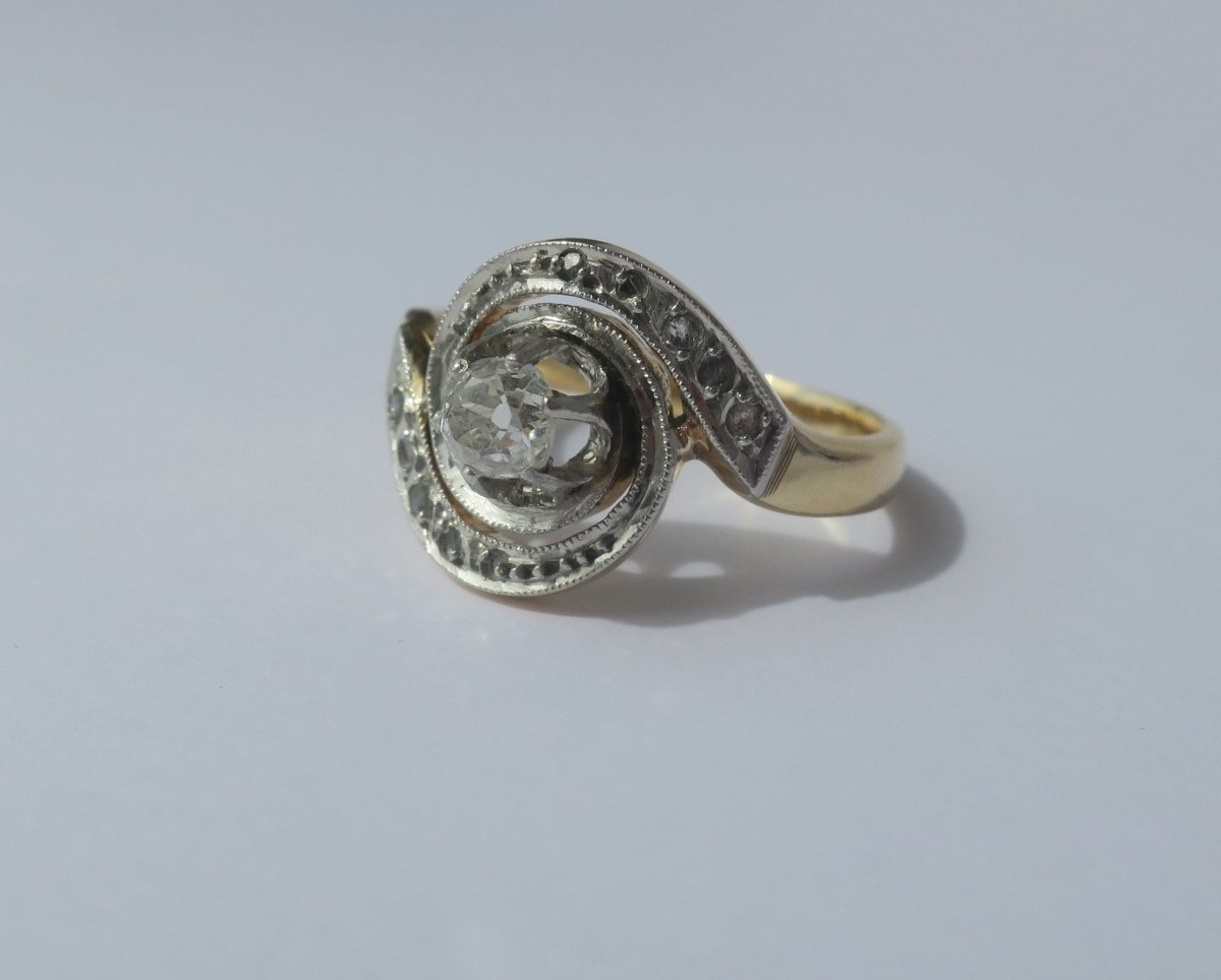 Bague Tourbillon diamants - Castafiore