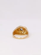 Bague tourbillon en or jaune et diamants - Castafiore