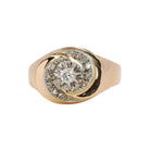 Bague tourbillon en or jaune et diamants - Castafiore