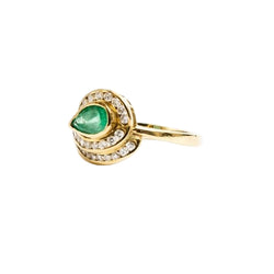 Bague Tourbillon en or jaune et diamants - Castafiore