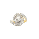 Bague Tourbillon en or jaune platine & diamants - Castafiore