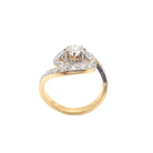 Bague Tourbillon en or jaune platine & diamants - Castafiore