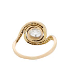 Bague Tourbillon en or jaune, platine et diamants - Castafiore