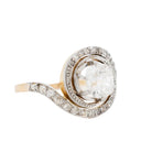 Bague Tourbillon en or jaune, platine et diamants - Castafiore