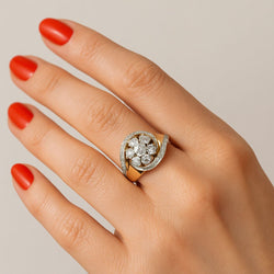 Bague tourbillon époque 1950 - Castafiore