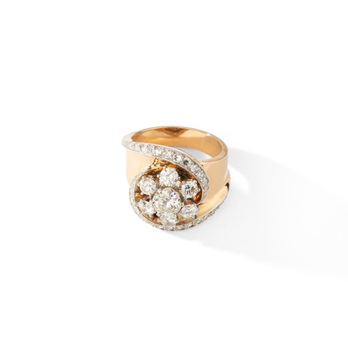 Bague tourbillon époque 1950 - Castafiore