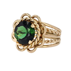 Bague tourmaline cordes d'or - Castafiore