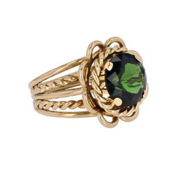 Bague tourmaline cordes d'or - Castafiore
