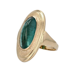 Bague tourmaline pain de sucre et or - Castafiore