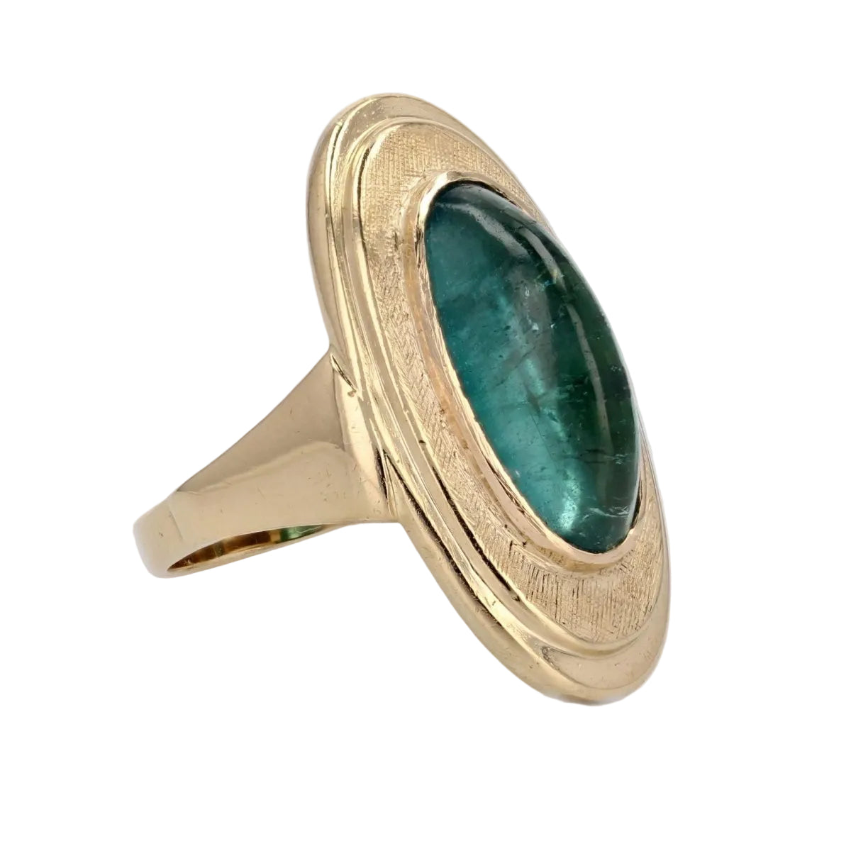 Bague tourmaline pain de sucre et or - Castafiore