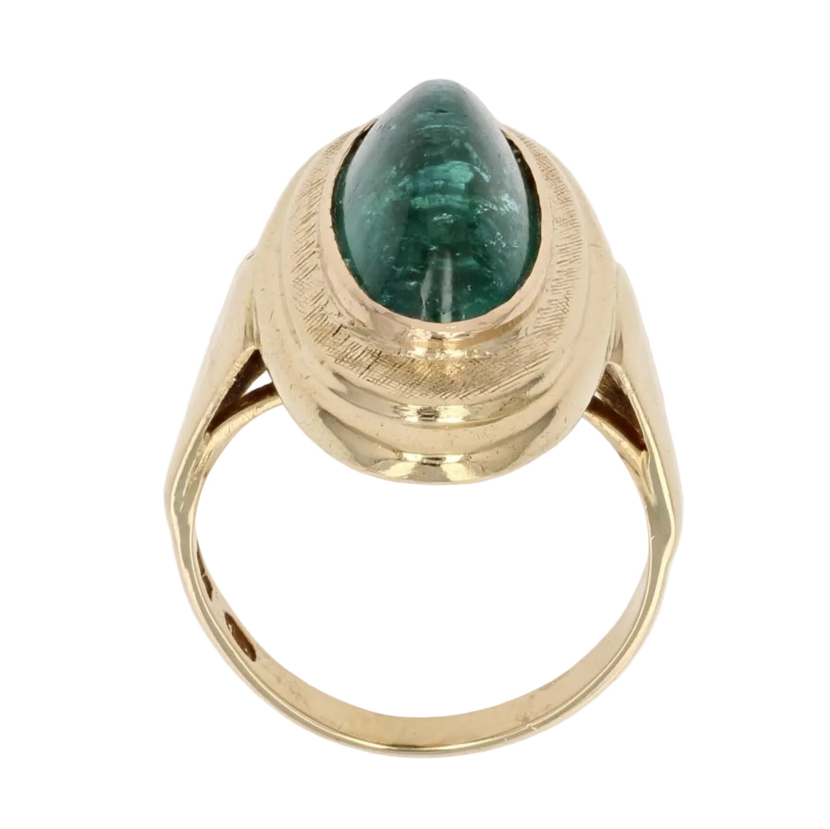 Bague tourmaline pain de sucre et or - Castafiore