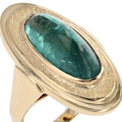 Bague tourmaline pain de sucre et or - Castafiore