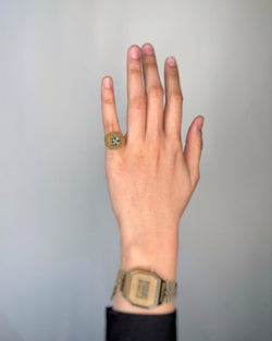 Bague Tressée - Or jaune et Saphirs - Castafiore