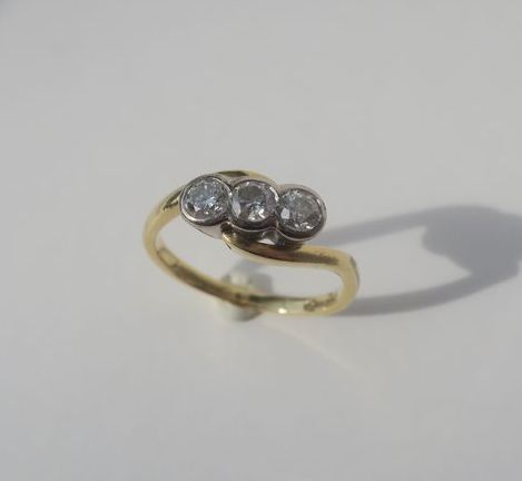Bague trilogie diamants 0,50ct - Castafiore