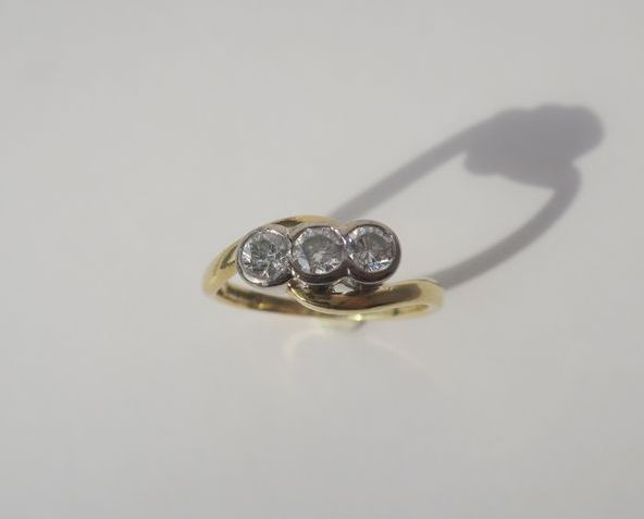 Bague trilogie diamants 0,50ct - Castafiore