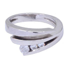 Bague trilogie diamants en or blanc - Castafiore