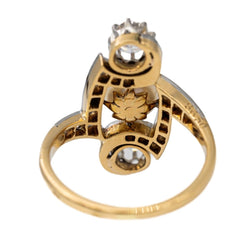 Bague Trilogie en deux ors, perle, et diamants - Castafiore