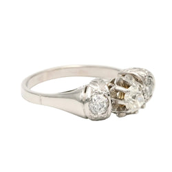 Bague Trilogie en or blanc et diamants - Castafiore