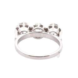 Ring three diamonds in 18k gold