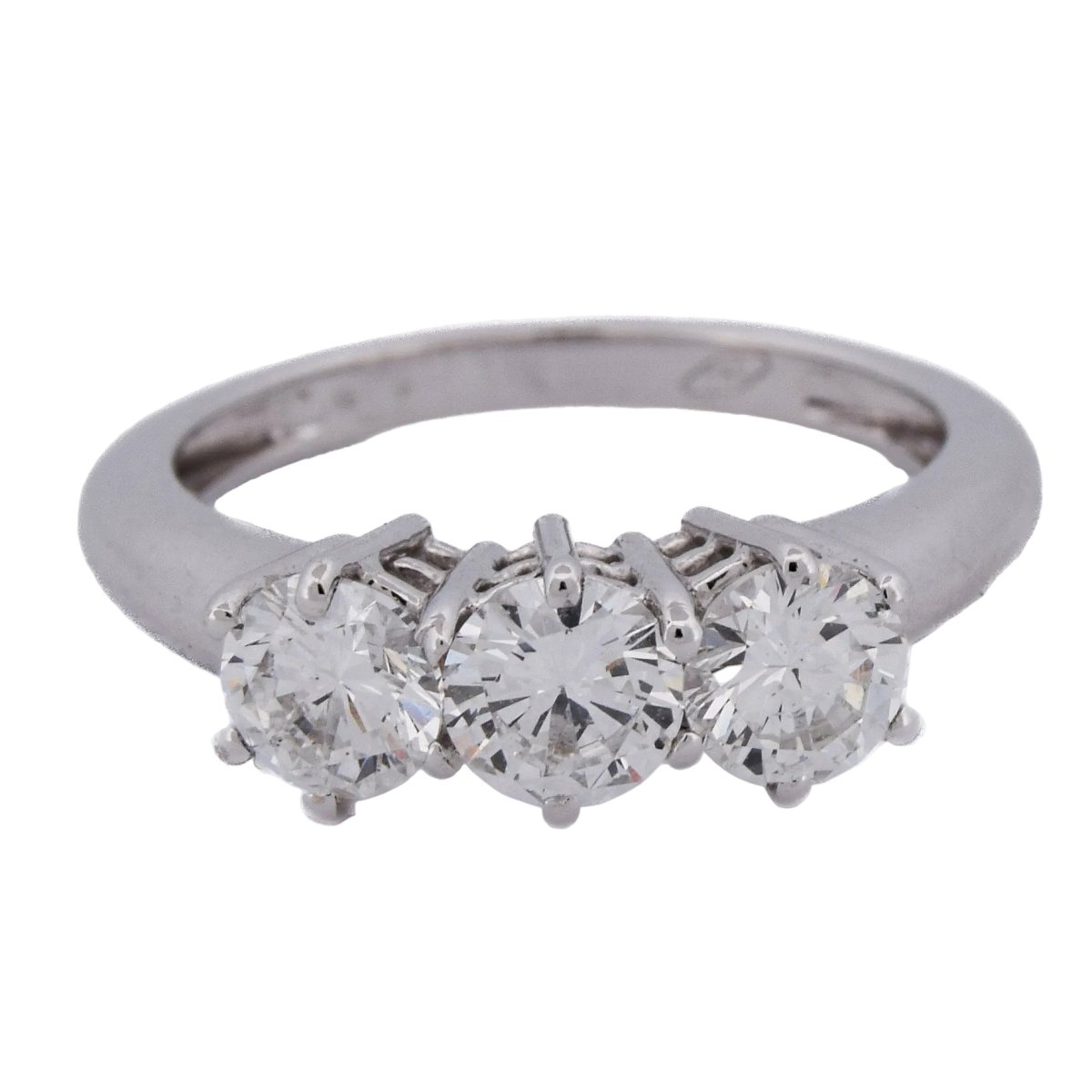 Bague Trilogie en or blanc et diamants - Castafiore