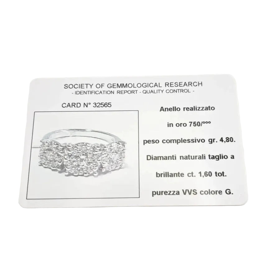 Bague Trilogie en or blanc et diamants - Castafiore