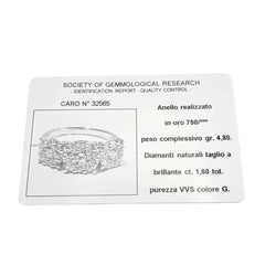 Bague Trilogie en or blanc et diamants - Castafiore