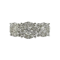Bague Trilogie en or blanc et diamants - Castafiore