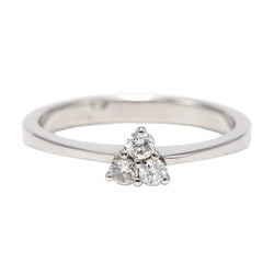 Bague Trilogie en or blanc et diamants - Castafiore