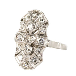 Bague Trilogie en or blanc et diamants - Castafiore