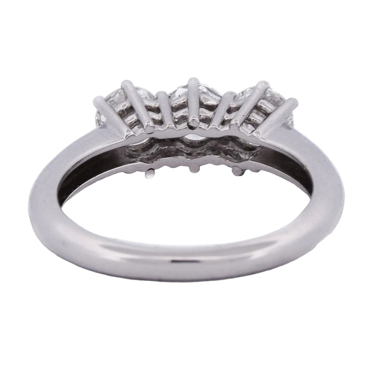 Bague Trilogie en or blanc et diamants - Castafiore