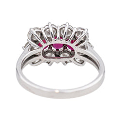 Ring White gold Ruby