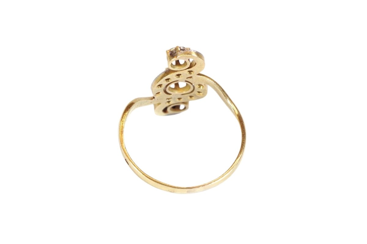 Bague Trilogie en or jaune et diamant - Castafiore