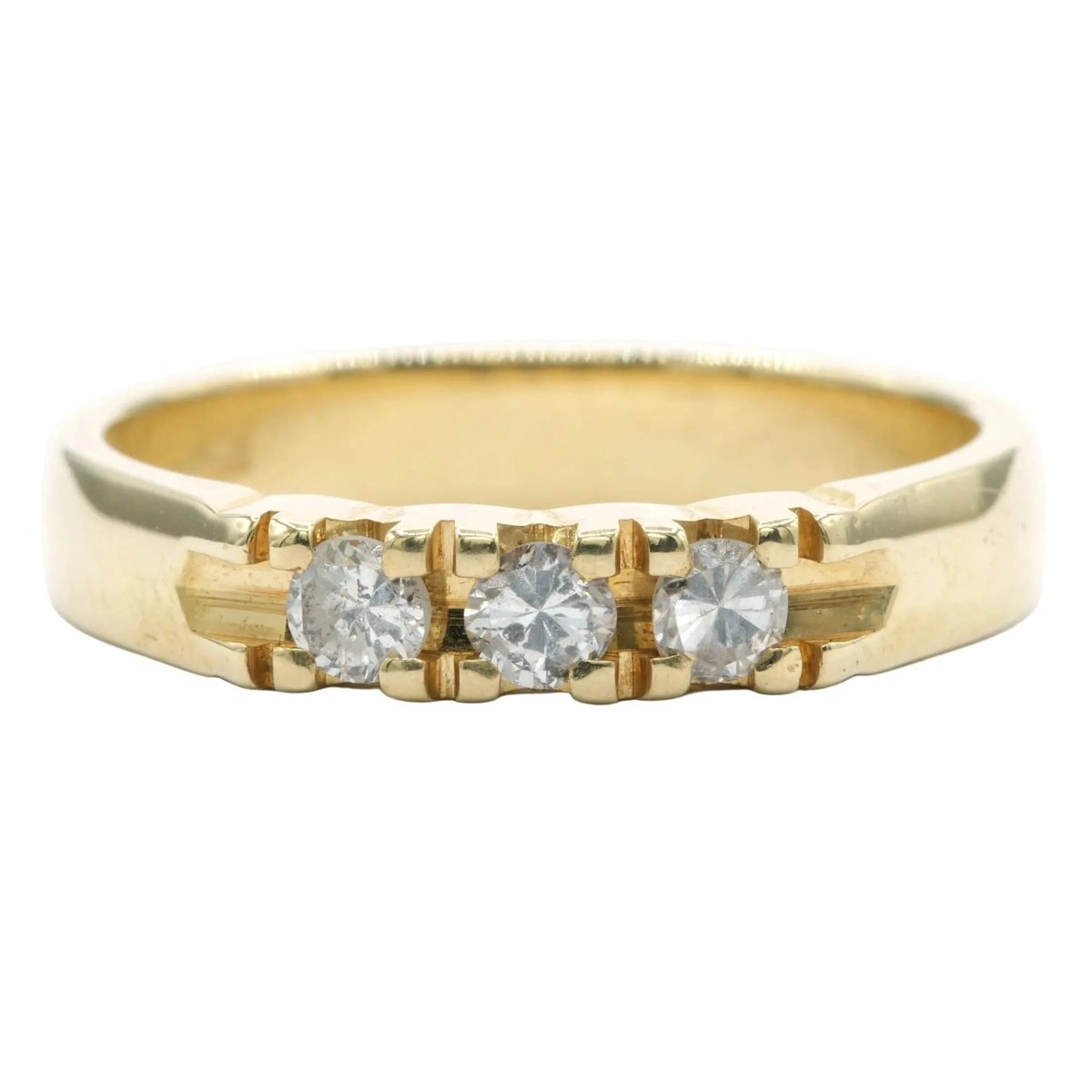 Bague Trilogie en or jaune et diamants - Castafiore