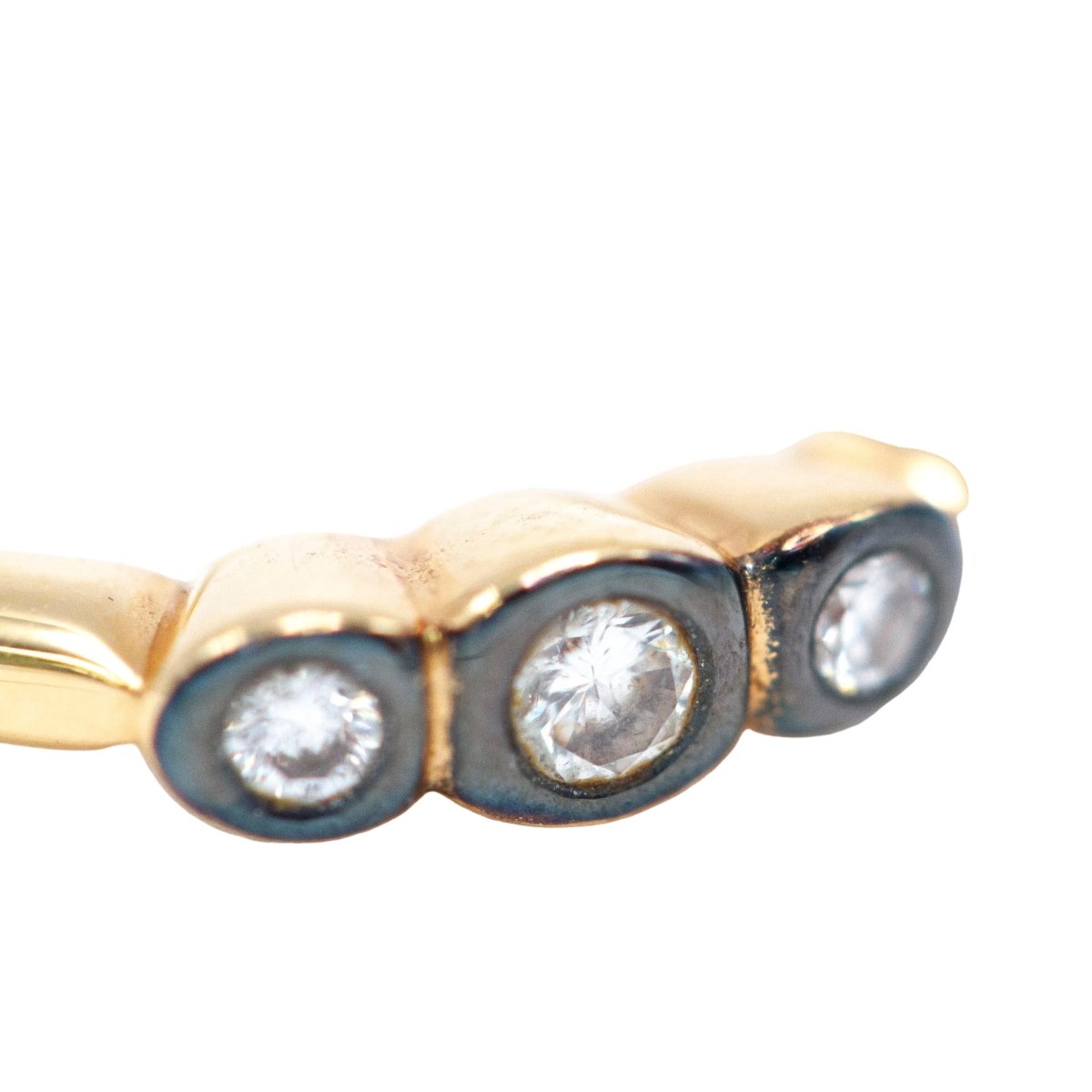 Bague Trilogie en or jaune et diamants - Castafiore