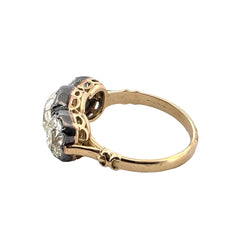 Bague Trilogie en or jaune et diamants - Castafiore