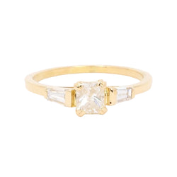 Bague trilogie en or jaune et diamants - Castafiore