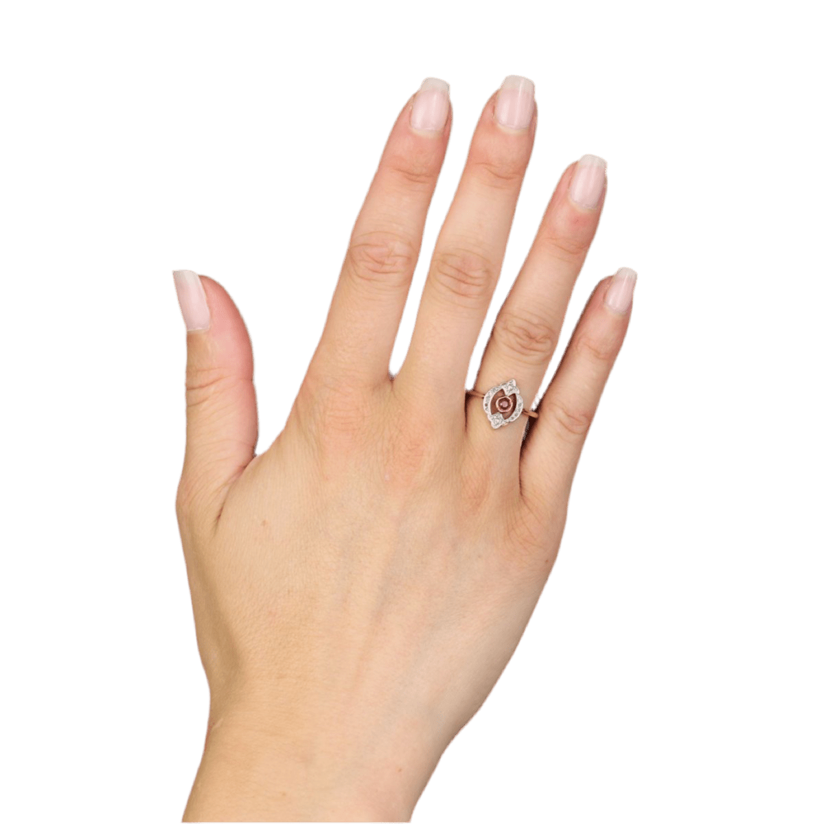 Bague Trilogie en or jaune, rubis et diamants - Castafiore